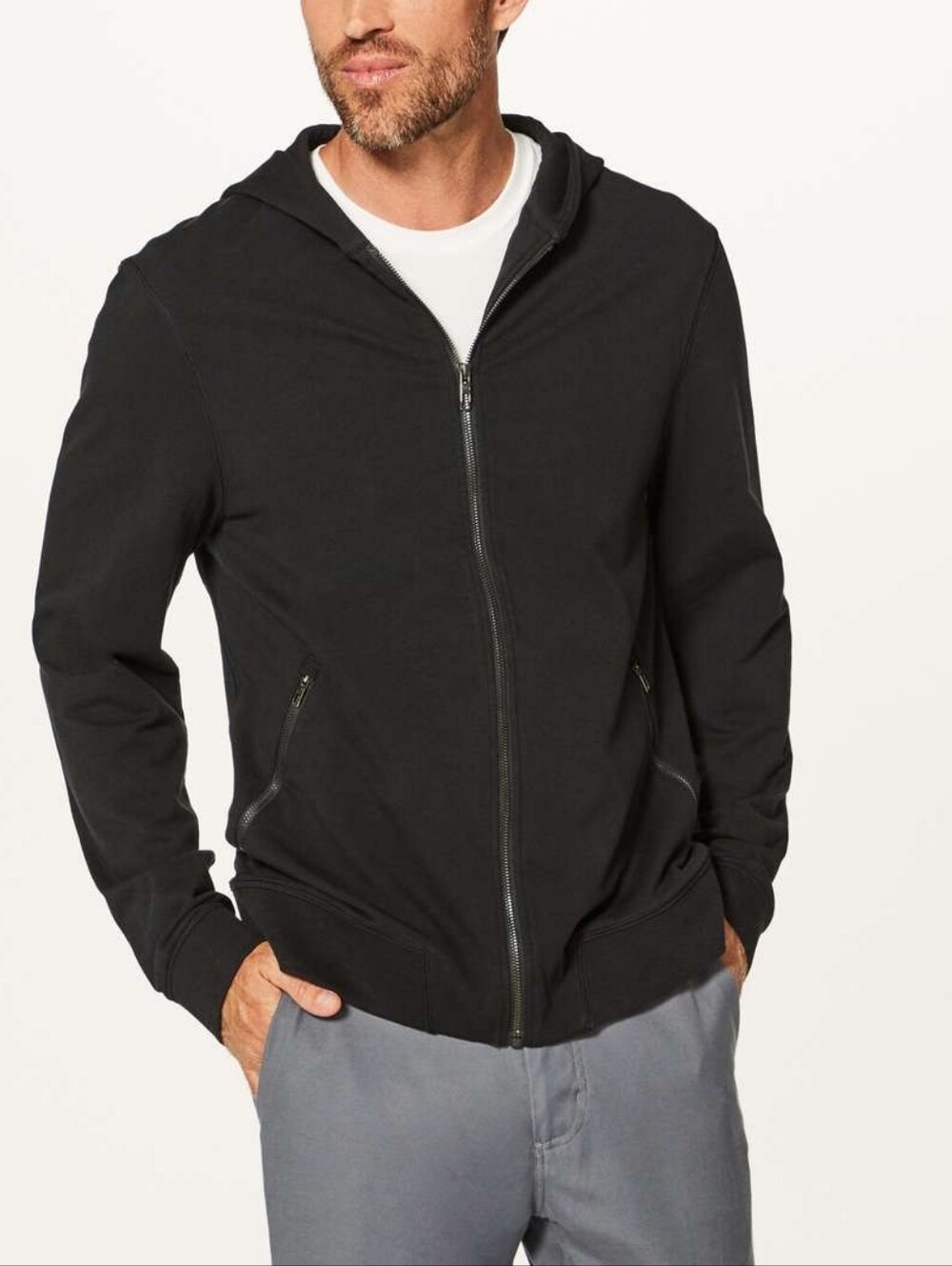 Lululemon Size XL Black Cross Cut Hoodie